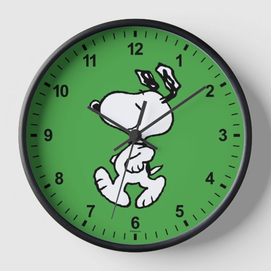 Snoopy So Sweet Blume Muster Uhr (Vorderseite)