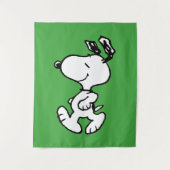 Snoopy So Sweet Blume Muster Wandteppich (Vorderseite)
