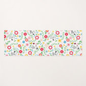 Snoopy So Sweet Blume Muster Yogamatte (Vorderseite (Horizontal))