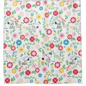 Snoopy So Sweet Flower Pattern Duschvorhang (Vorderseite)