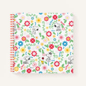 Snoopy So Sweet Flower Pattern Notizblock (Vorderseite)