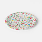 Snoopy So Sweet Flower Pattern Pappteller (Schrägansicht)