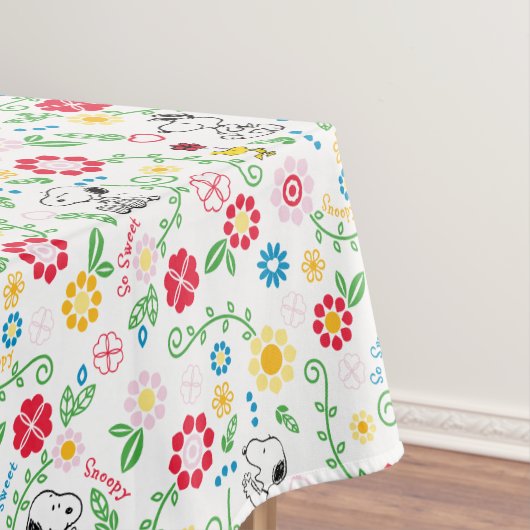 Snoopy So Sweet Flower Pattern Tischdecke (Beispiel)