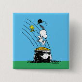 Snoopy springt in den Pot of Gold Button (Vorderseite)