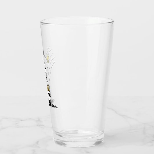 Snoopy springt in den Pot of Gold Glas (Links)