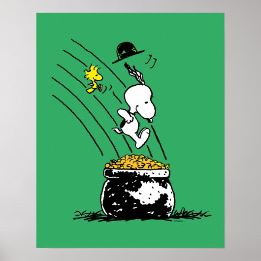 Snoopy springt in den Pot of Gold Poster (Vorne)