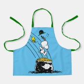 Snoopy springt in den Pot of Gold Schürze (Vorderseite)