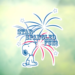 Snoopy Star Spangled Fun Fensteraufkleber
