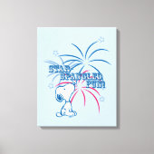 Snoopy Star Spangled Fun Leinwanddruck (Vorderseite)