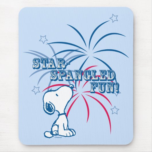 Snoopy Star Spangled Fun Mousepad (Vorne)