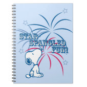 Snoopy Star Spangled Fun Notizblock (Vorderseite)