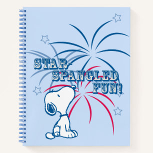 Snoopy Star Spangled Fun Notizblock