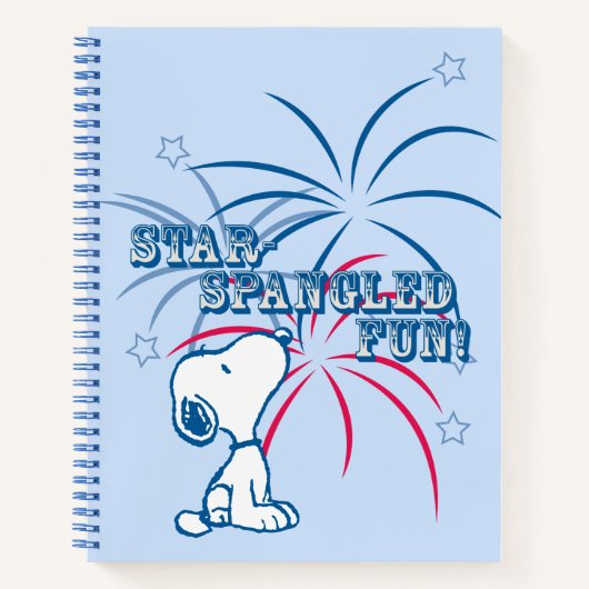 Snoopy Star Spangled Fun Notizblock (Vorderseite)