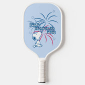 Snoopy Star Spangled Fun Pickleball Schläger (Rückseite)