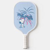 Snoopy Star Spangled Fun Pickleball Schläger (Vorderseite)