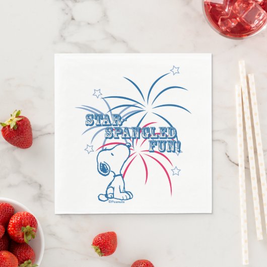 Snoopy Star Spangled Fun Serviette (Beispiel)