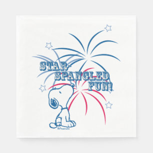 Snoopy Star Spangled Fun Serviette