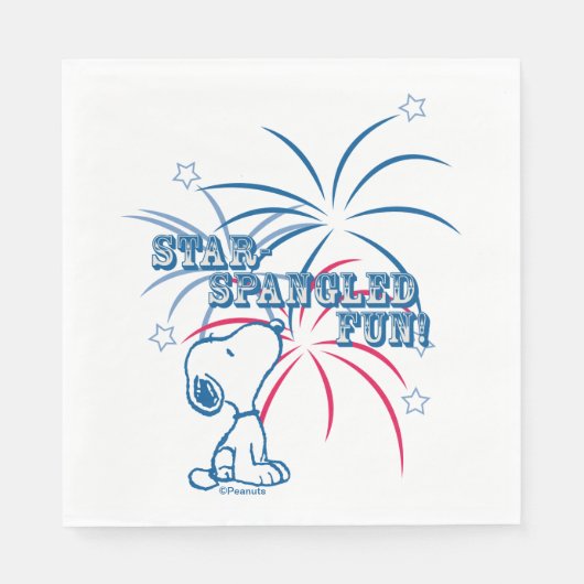 Snoopy Star Spangled Fun Serviette (Vorderseite)