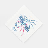 Snoopy Star Spangled Fun Serviette (Ecke)