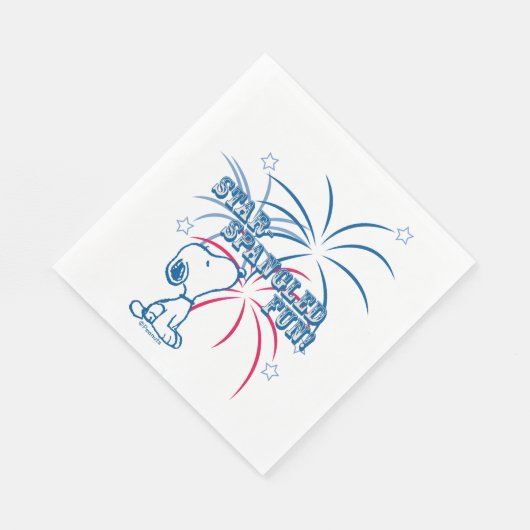 Snoopy Star Spangled Fun Serviette (Ecke)