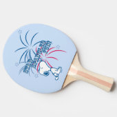 Snoopy Star Spangled Fun Tischtennis Schläger (Seitenansicht)