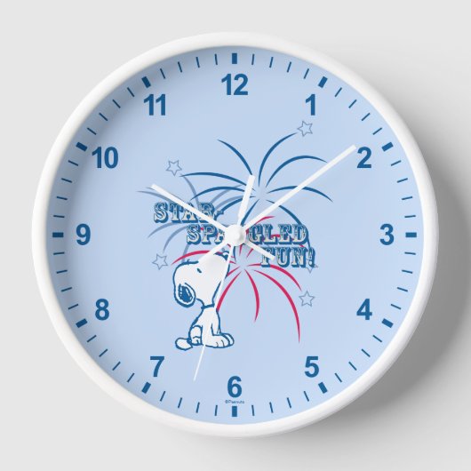 Snoopy Star Spangled Fun Uhr (Vorderseite)