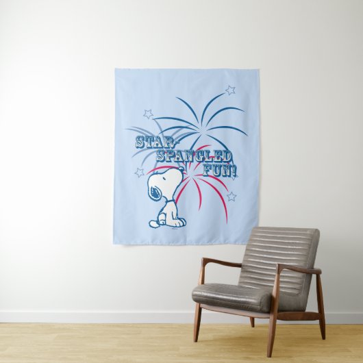 Snoopy Star Spangled Fun Wandteppich (Beispiel)