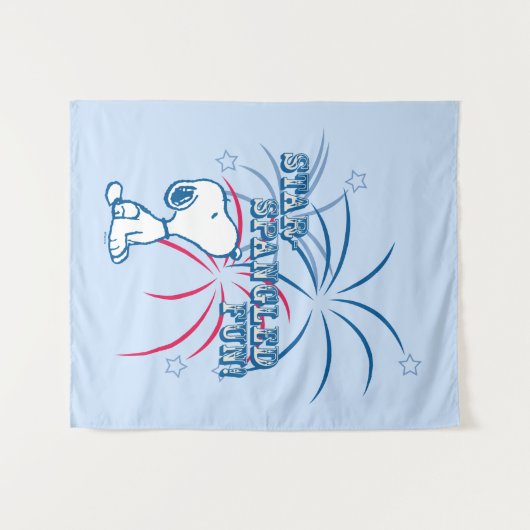 Snoopy Star Spangled Fun Wandteppich (Vorderseite (Horizontal))