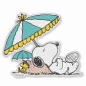 Snoopy Strandträume Aufkleber (Vorderseite)
