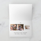 Snoopy Top Hat Peppermint Candy Feiertagskarte (Innenseite)