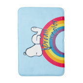 Snoopy | Traum in farbigem Regenbogen Badematte (Vorderseite Vertikal)