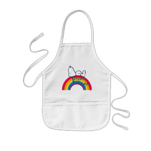 Snoopy   Traum in farbigem Regenbogen Kinderschürze