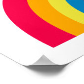 Snoopy | Traum in farbigem Regenbogen Poster (Ecke)