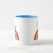 Snoopy | Traum in farbigem Regenbogen Tasse (Zentrum)