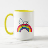 Snoopy | Traum in farbigem Regenbogen Tasse (Links)