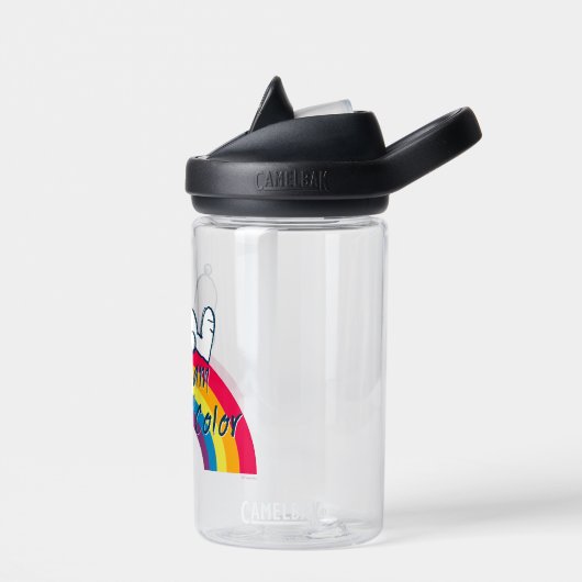 Snoopy | Traum in farbigem Regenbogen Trinkflasche (Links)