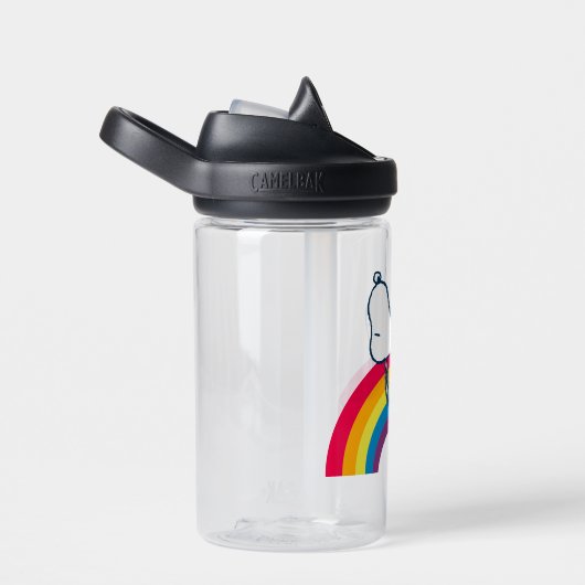 Snoopy | Traum in farbigem Regenbogen Trinkflasche (rechts)