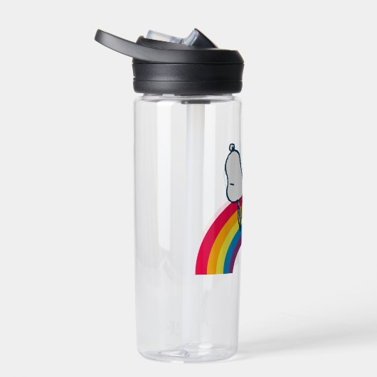 Snoopy | Traum in farbigem Regenbogen Trinkflasche (Rechts)