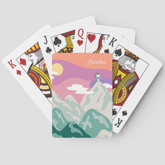 Snoopy & Truppe Wandern im Val Piora Spielkarten (Rückseite)