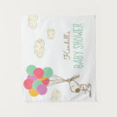Snoopy und Ballons Baby Shower Wandteppich (Vorderseite)