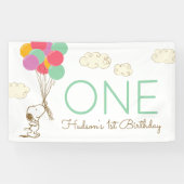 Snoopy und Balloons 1. Geburtstag Banner (Horizontal)
