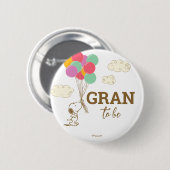 Snoopy und Balloons Baby Dusche Oma zu sein Button (Vorne & Hinten)