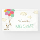 Snoopy und Balloons Babydusche Banner (Horizontal)