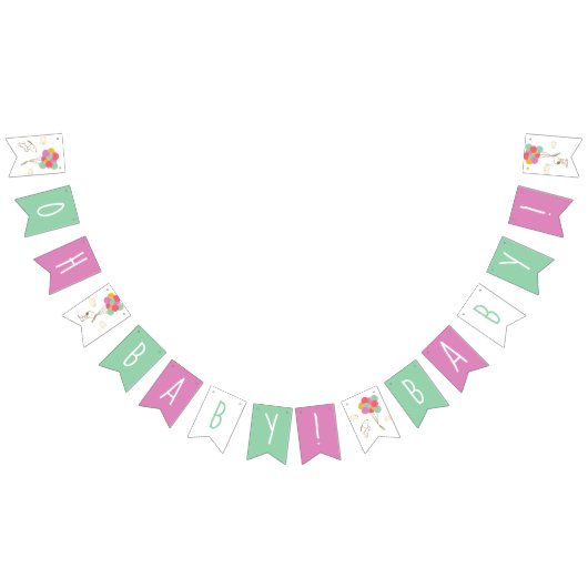 Snoopy und Balloons Babydusche Wimpelkette (Alle)