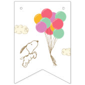 Snoopy und Balloons Babydusche Wimpelkette (Erste Fahne)