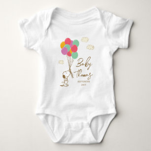 Snoopy und Balloons Bald kommt das Baby Strampler