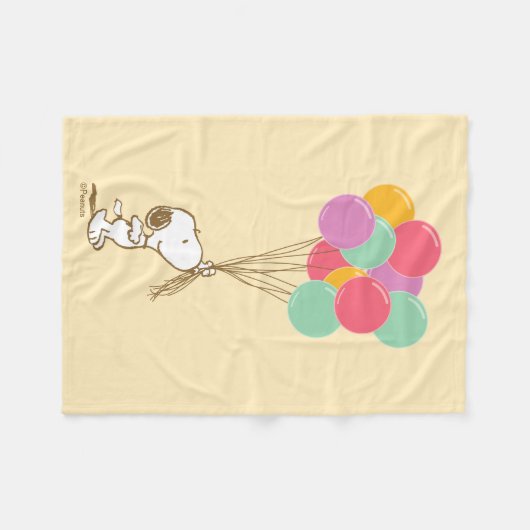 Snoopy und Balloons Fleece Blanket (Vorderseite (Horizontal))