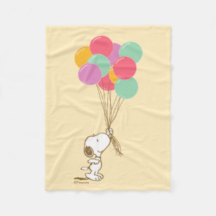 Snoopy und Balloons Fleece Blanket