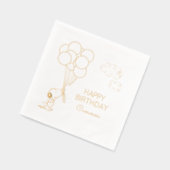 Snoopy und Balloons Geburtstag Servietten Mit Folie (Links)