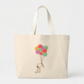 Snoopy und Balloons Jumbo Stoffbeutel (Vorne)